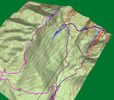 map of ski trip