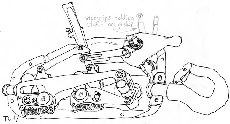 drawing of what the inside of a TU-17 looks like